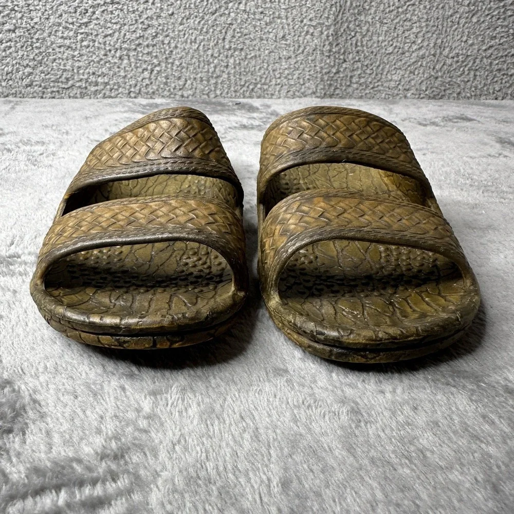 Pali Hawaii Jandal Slide Sandals Mens Size 6 Double‎ Strap Rubber Comfort Beach